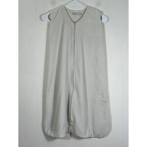 Halo Sleepsack Wearable Fleece Blanket Full Zip Size Large 22-28 lbs Light Gray